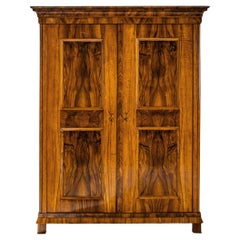 Biedermeier Wardrobe in Walnut, circa 1830