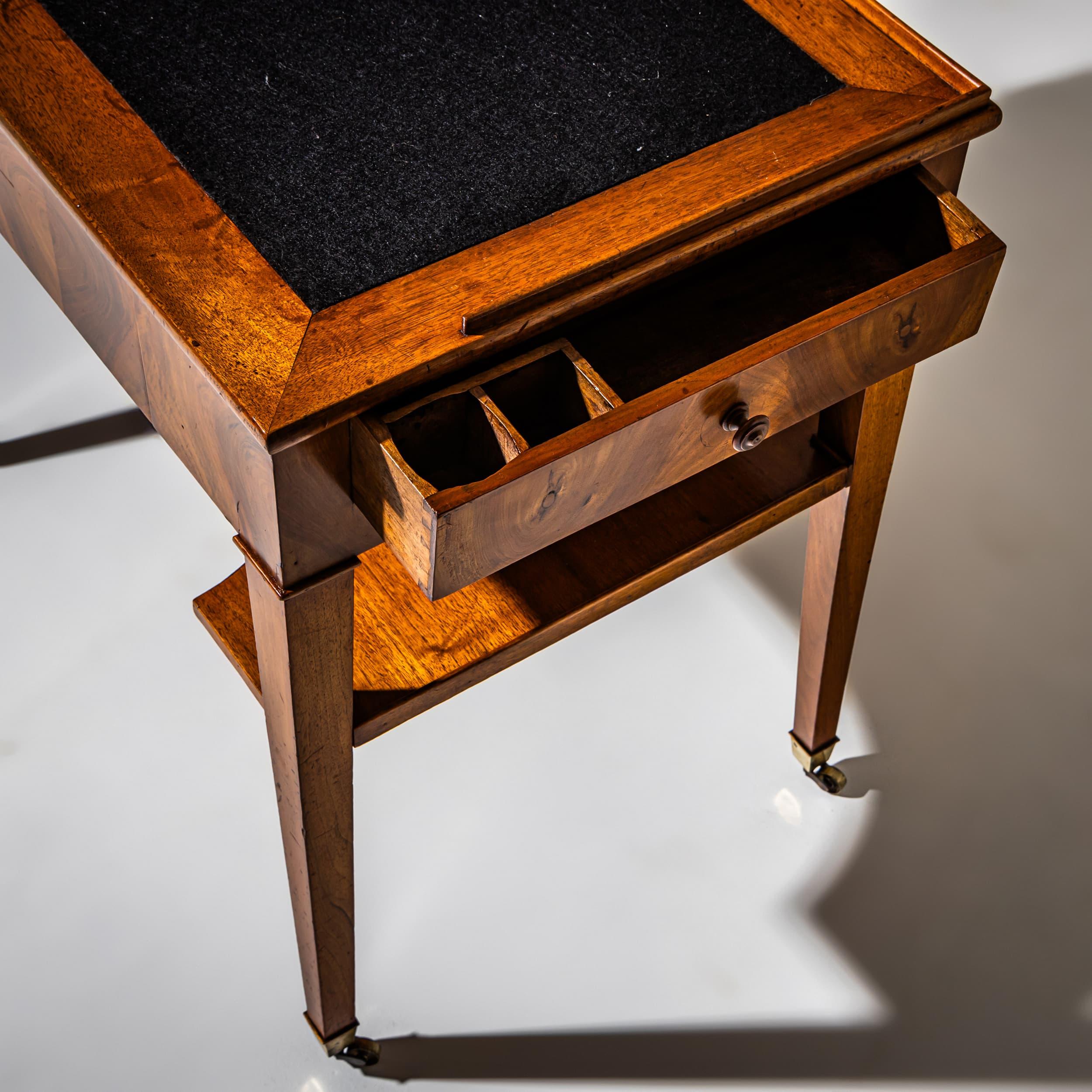 Polished Biedermeier Writing Desk, 19th Century For Sale
