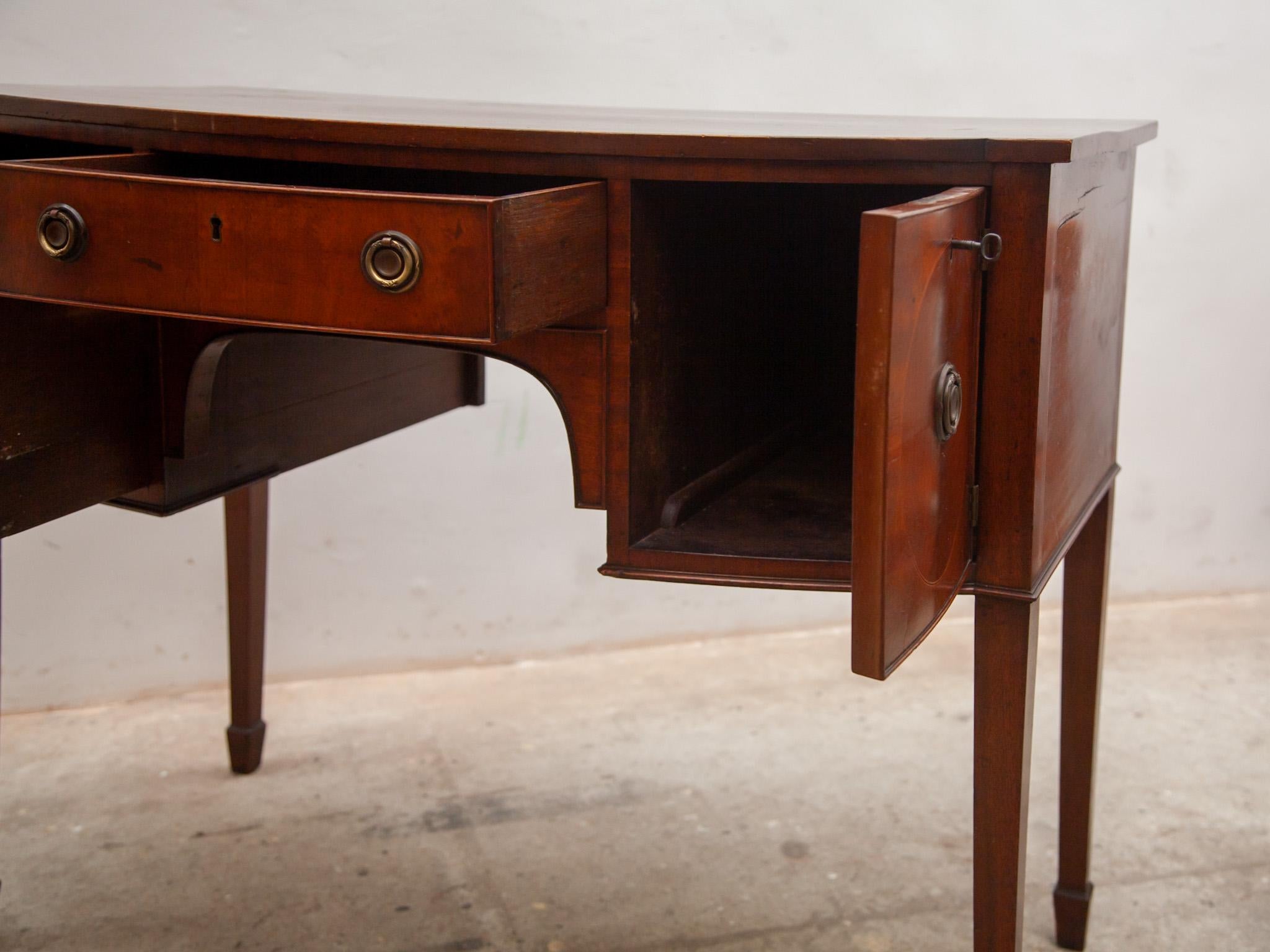 Brass Biedermeier Writing Desk/ Side Table, Austria  For Sale