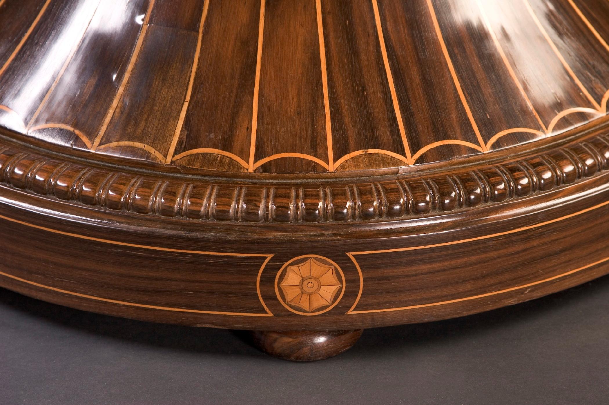 19th Century Biedermeir Pedestal Table, Circa 1840 For Sale
