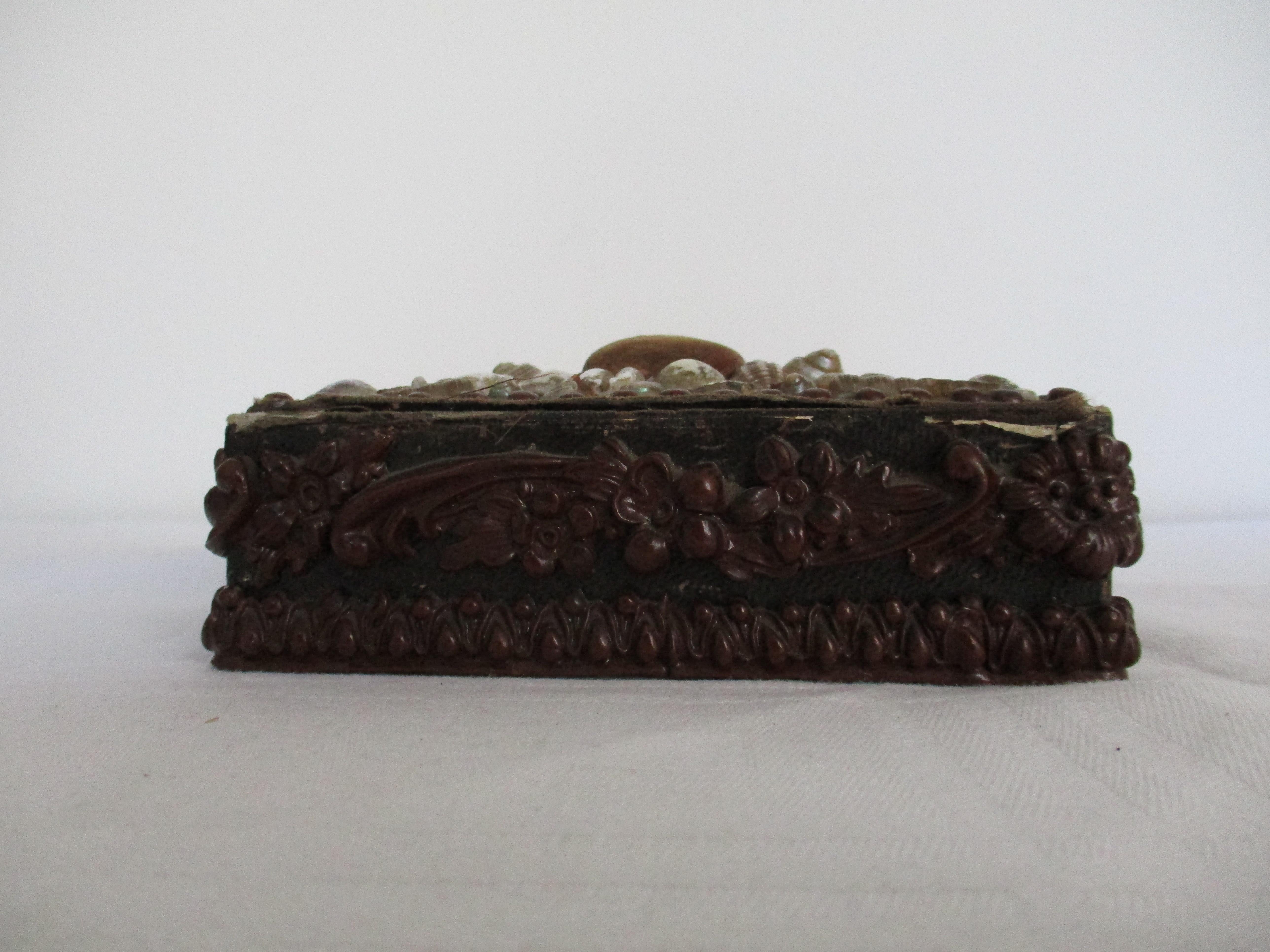Hand-Carved Biedermeyer Sewing Box For Sale