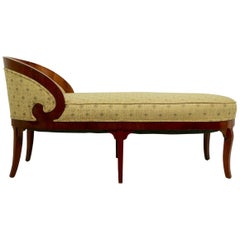 Biedermeier Chaise Lounge Recamier Sofa