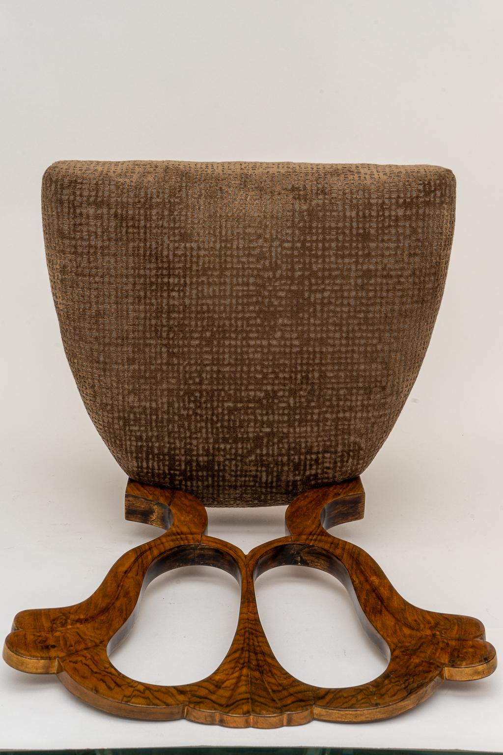 Fabric Biedermeier Side Chair