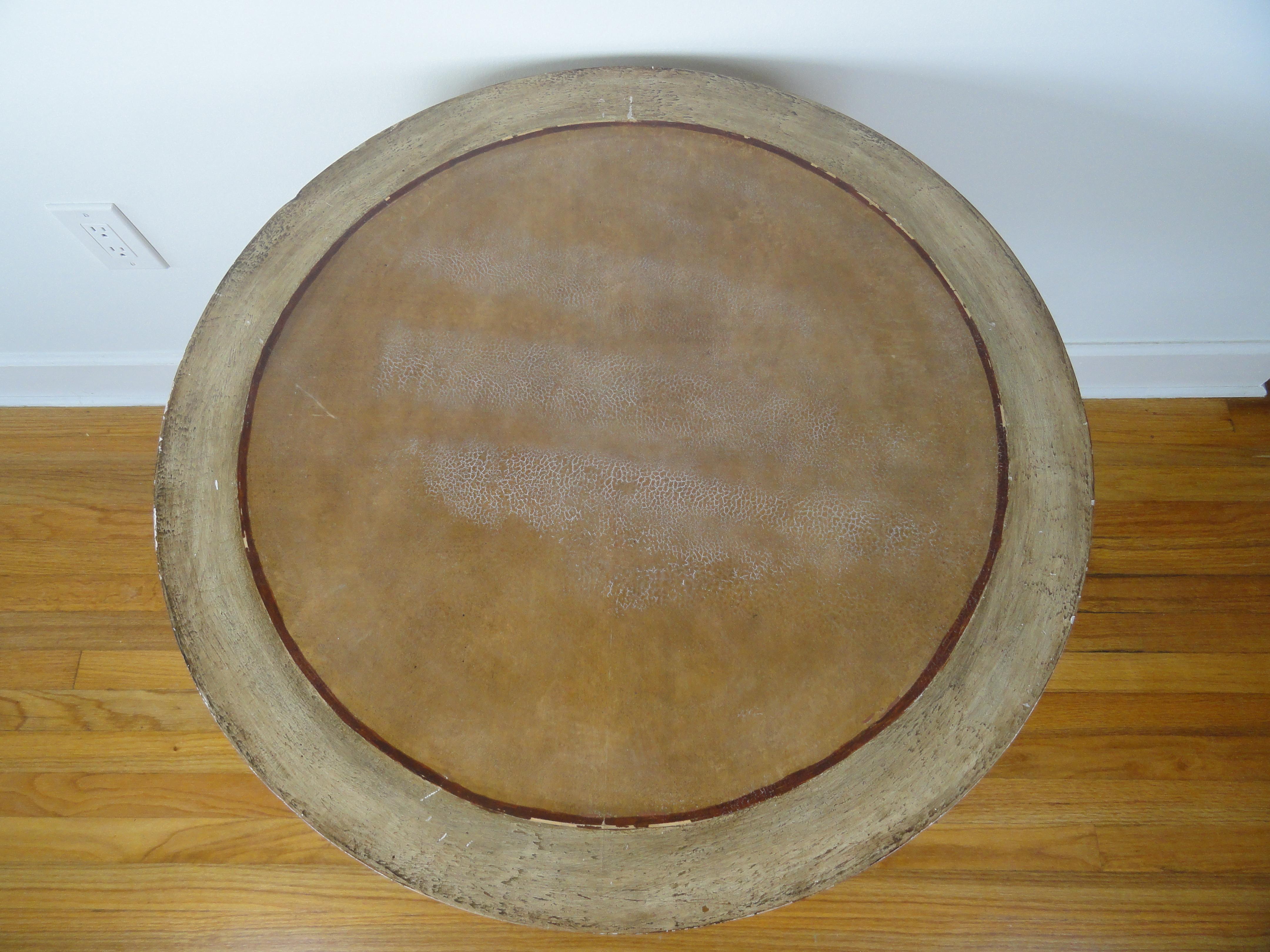 Late 20th Century Biedermier Style Round Table For Sale