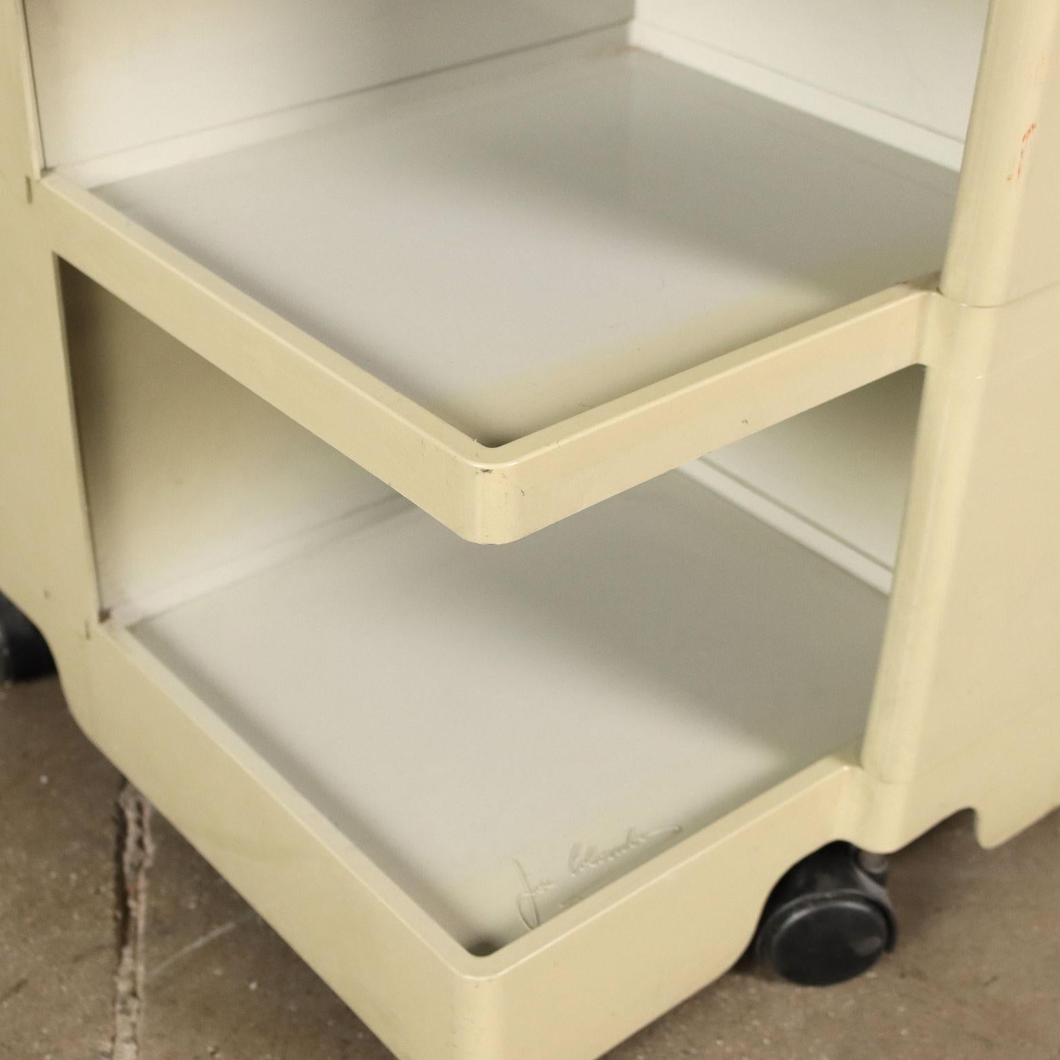 Late 20th Century Bieffeplast Boby Joe Service Trolley ABS, Italy, 1970s For Sale