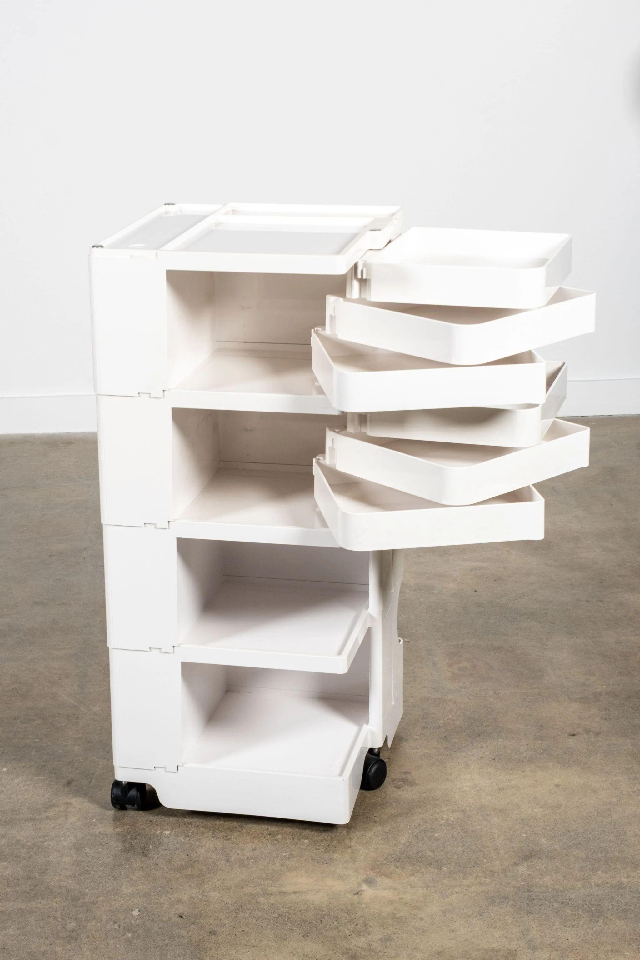 Italian Bieffeplast Boby Storage Trolley, 6-drawer Tall, White