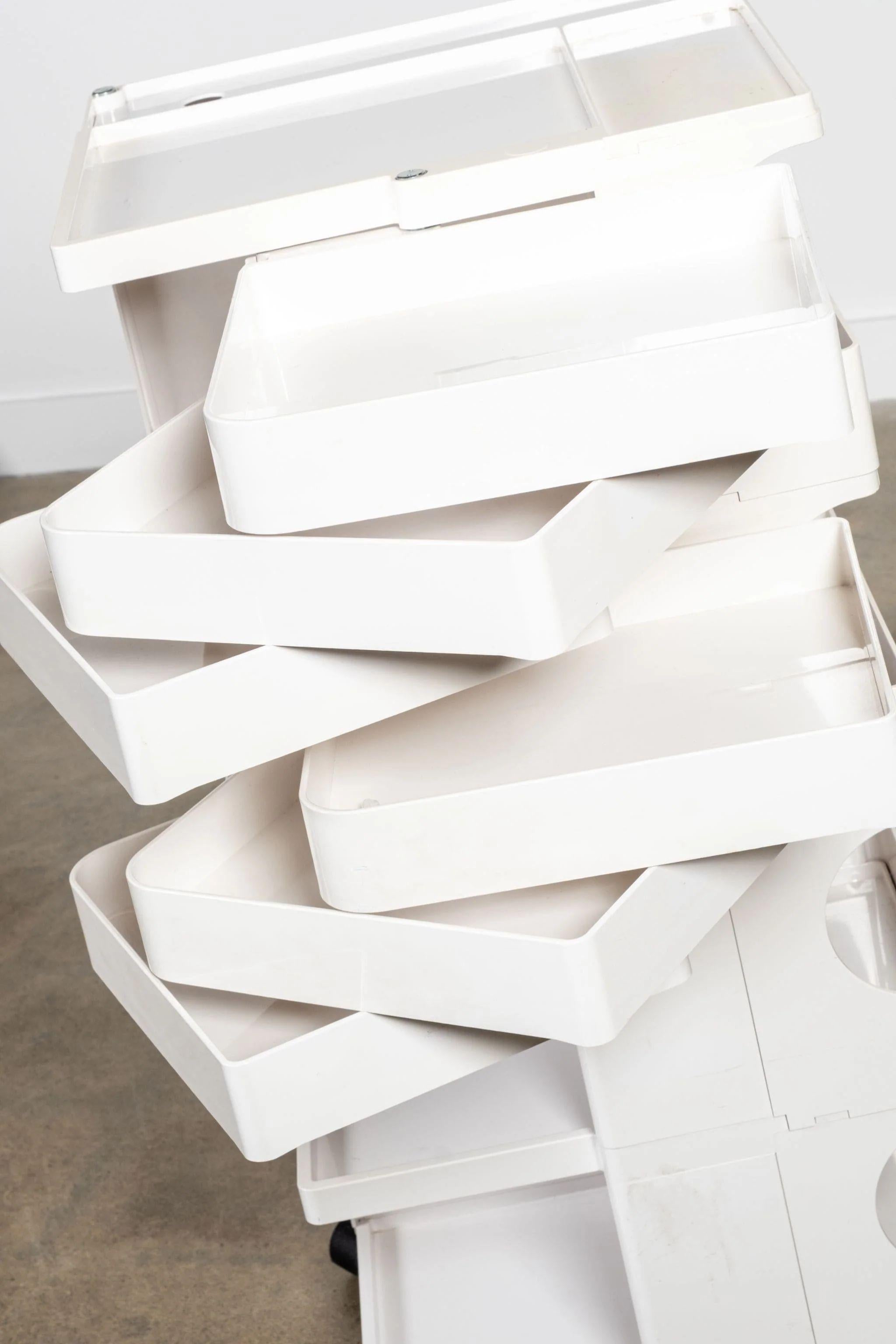 Bieffeplast Boby Storage Trolley, 6-drawer Tall, White In Good Condition In Toronto, CA