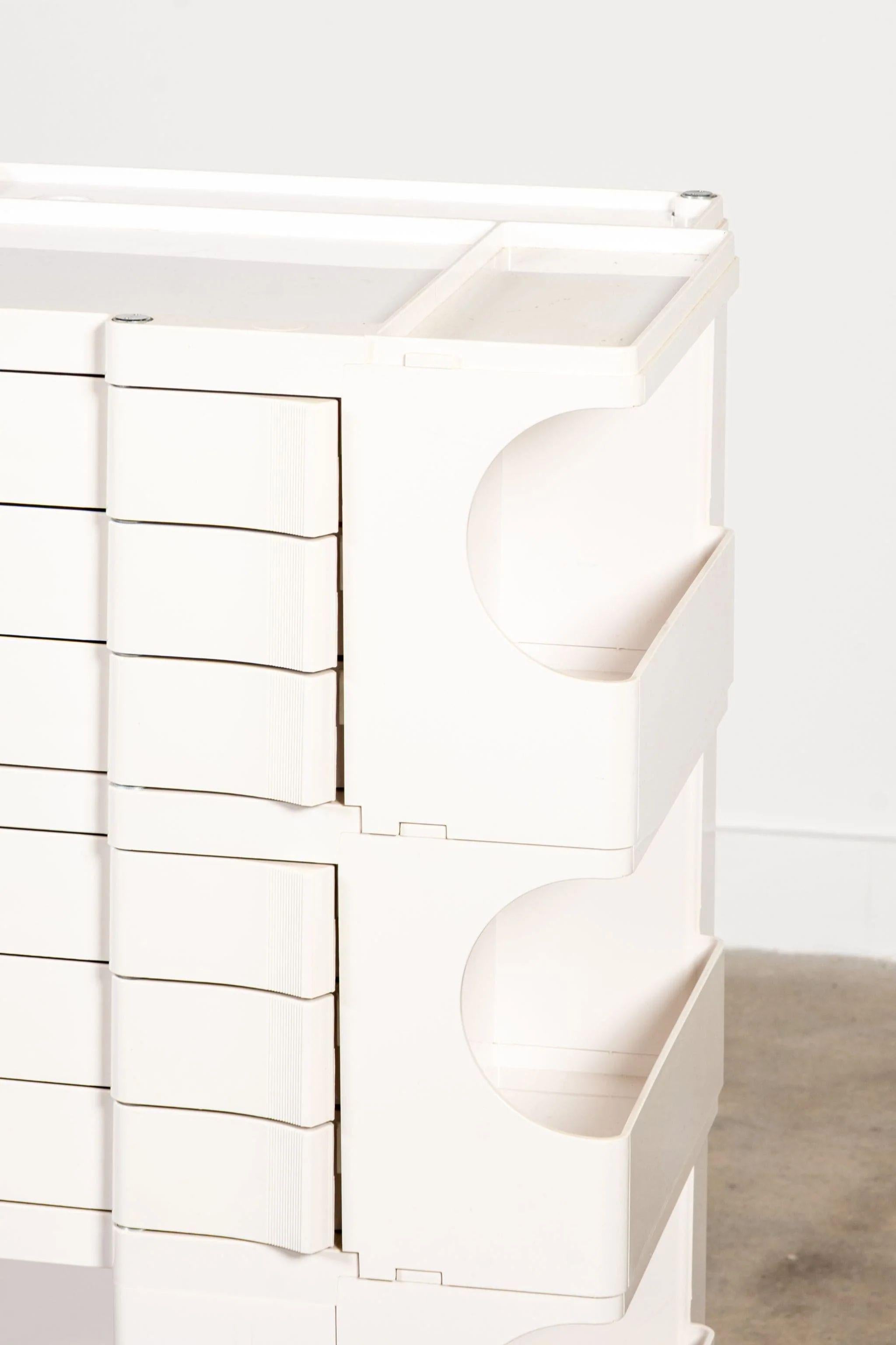 Bieffeplast Boby Storage Trolley, 6-drawer Tall, White 2