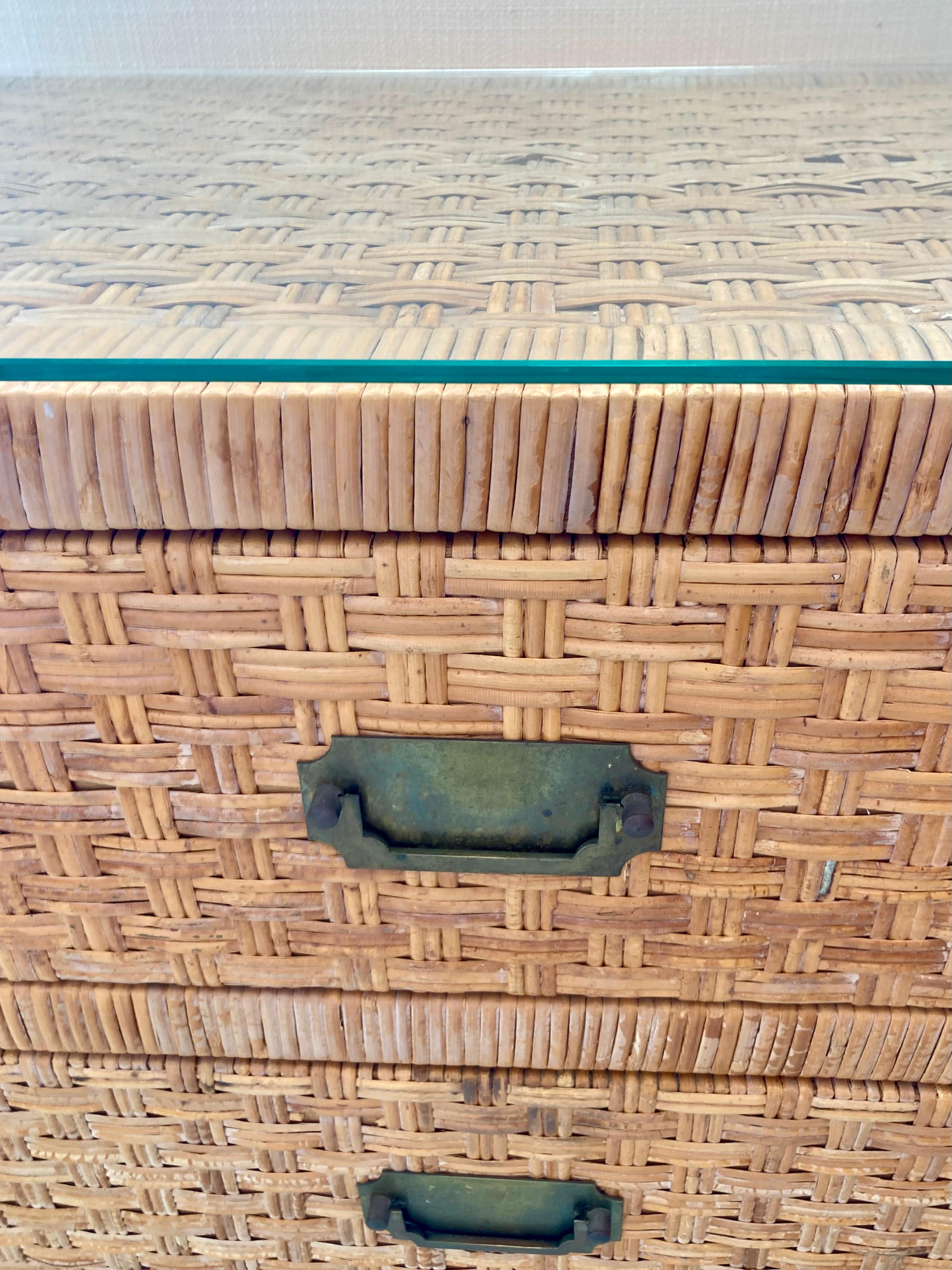 Bielecky Brothers Billy Baldwin Rattan Chest 3
