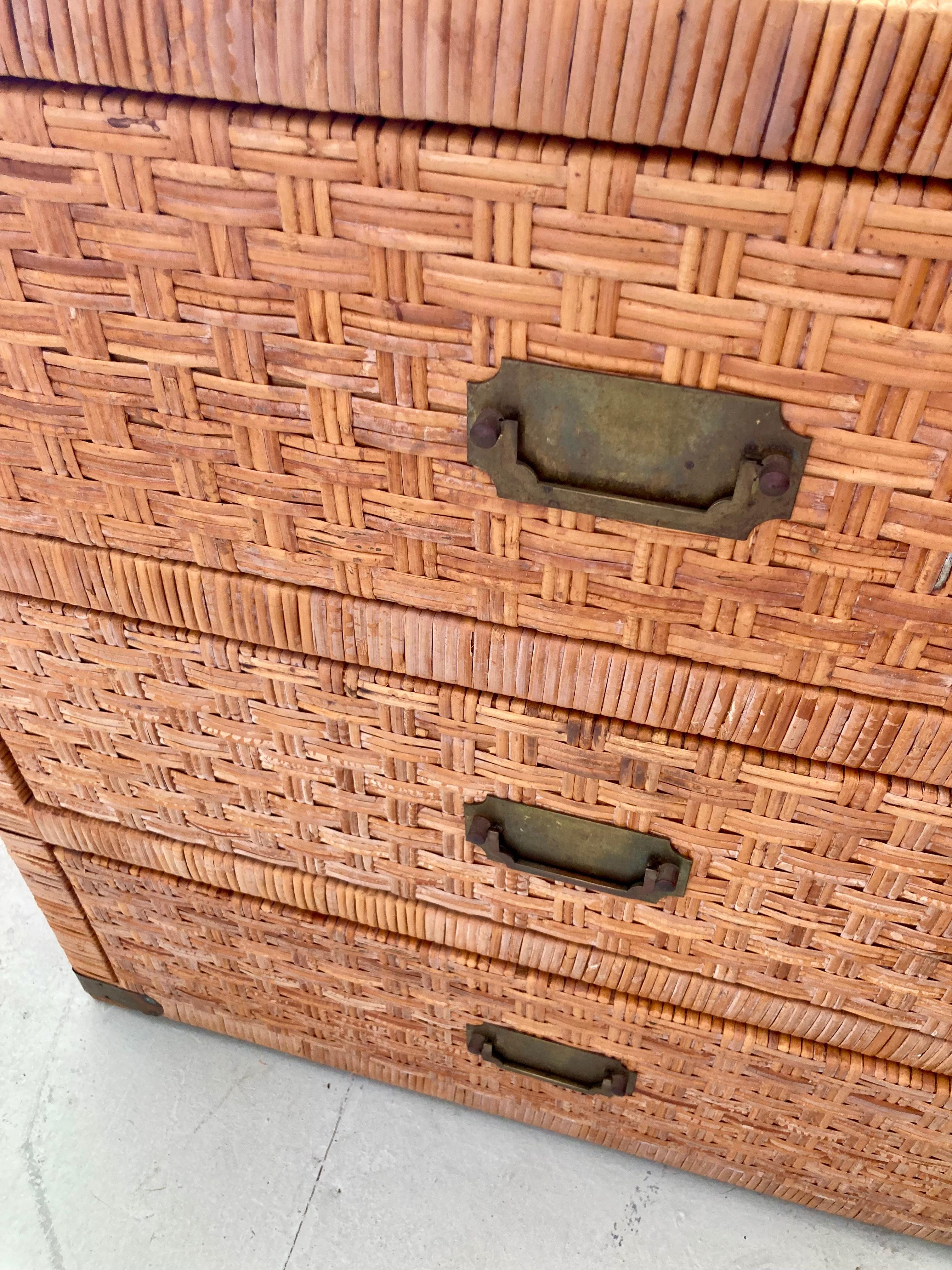 Bielecky Brothers Billy Baldwin Rattan Chest 5