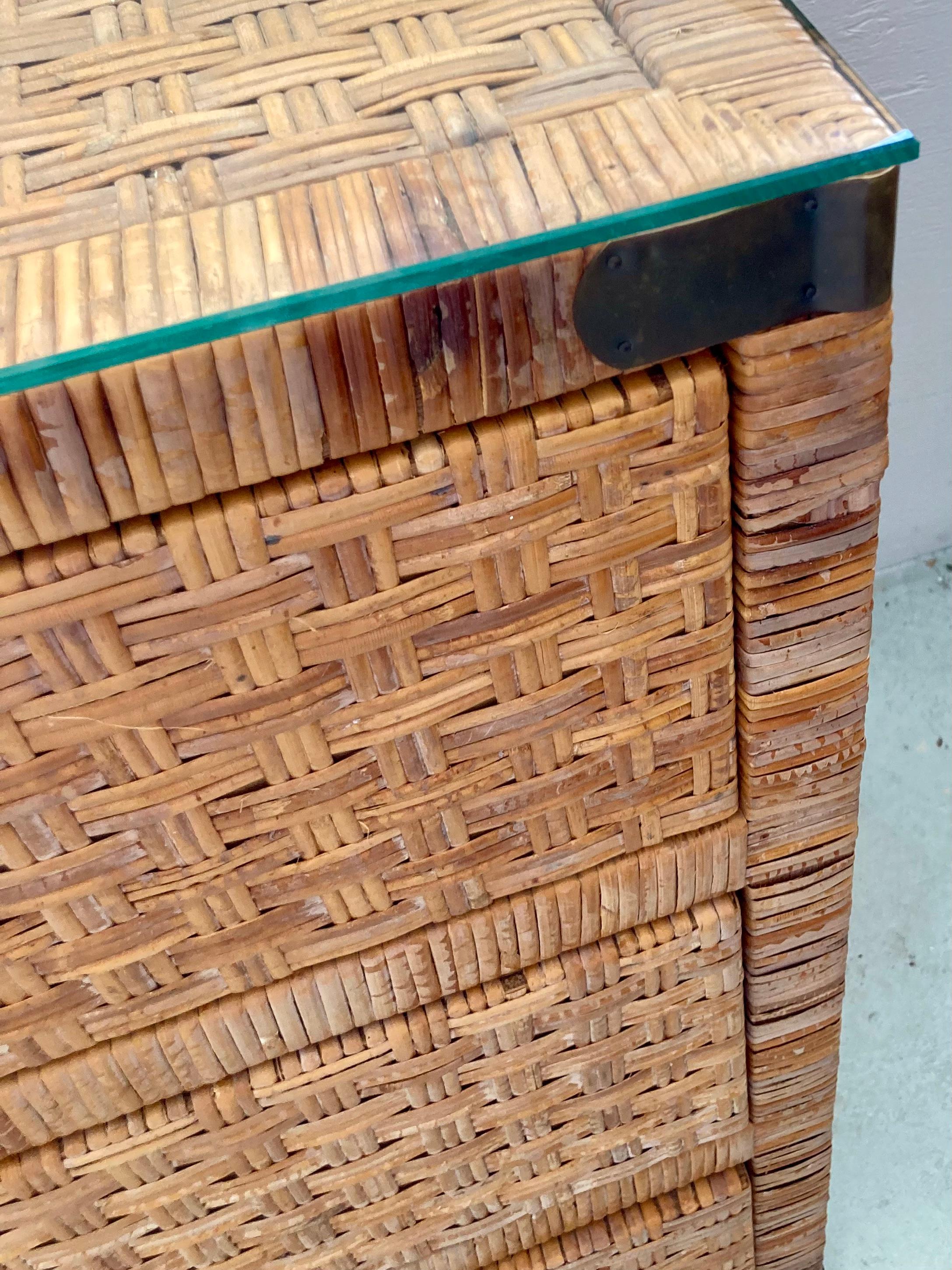 Bielecky Brothers Billy Baldwin Rattan Chest 6