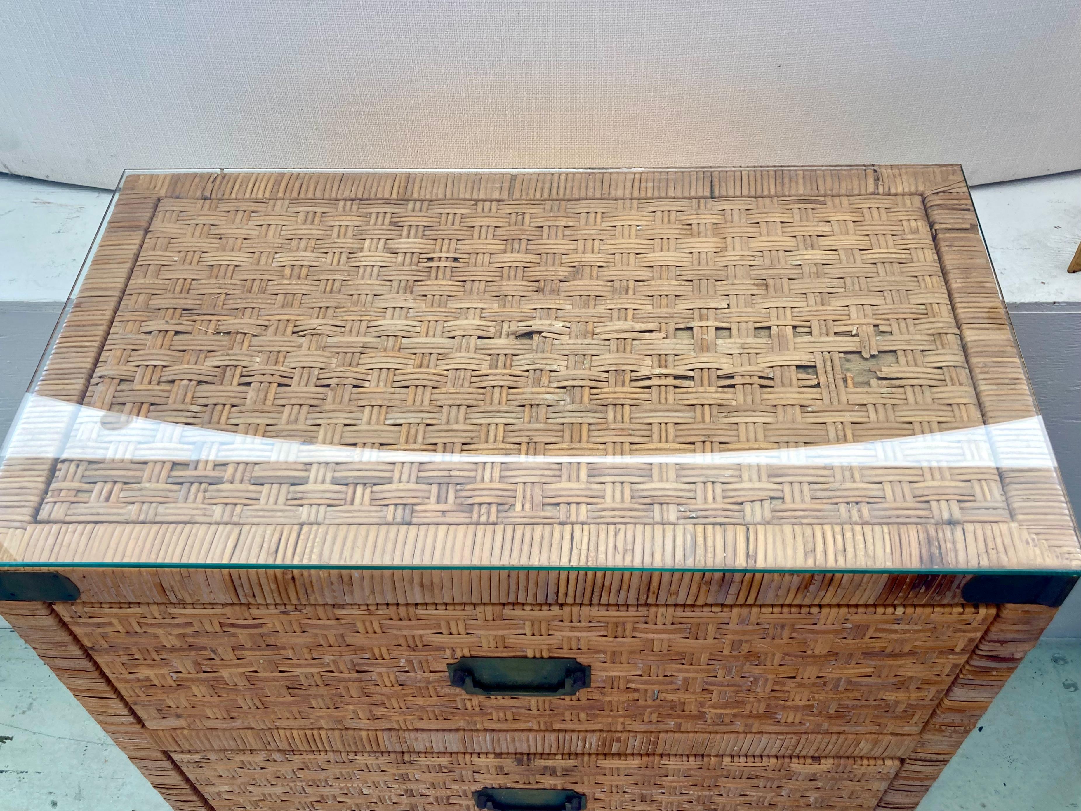 Bielecky Brothers Billy Baldwin Rattan Chest 1