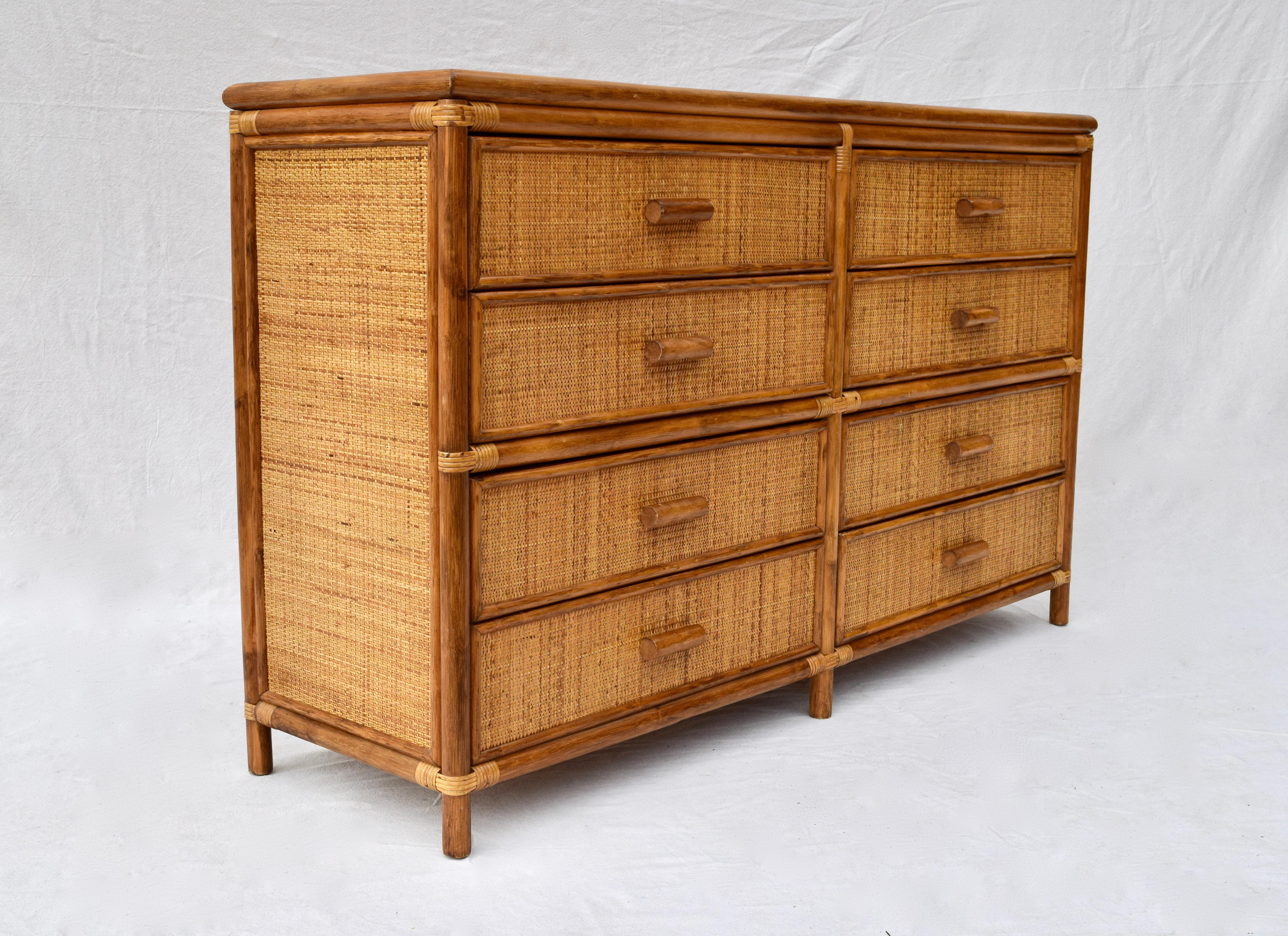 American Bielecky Brothers Cane Organic Modern Chest of Drawers