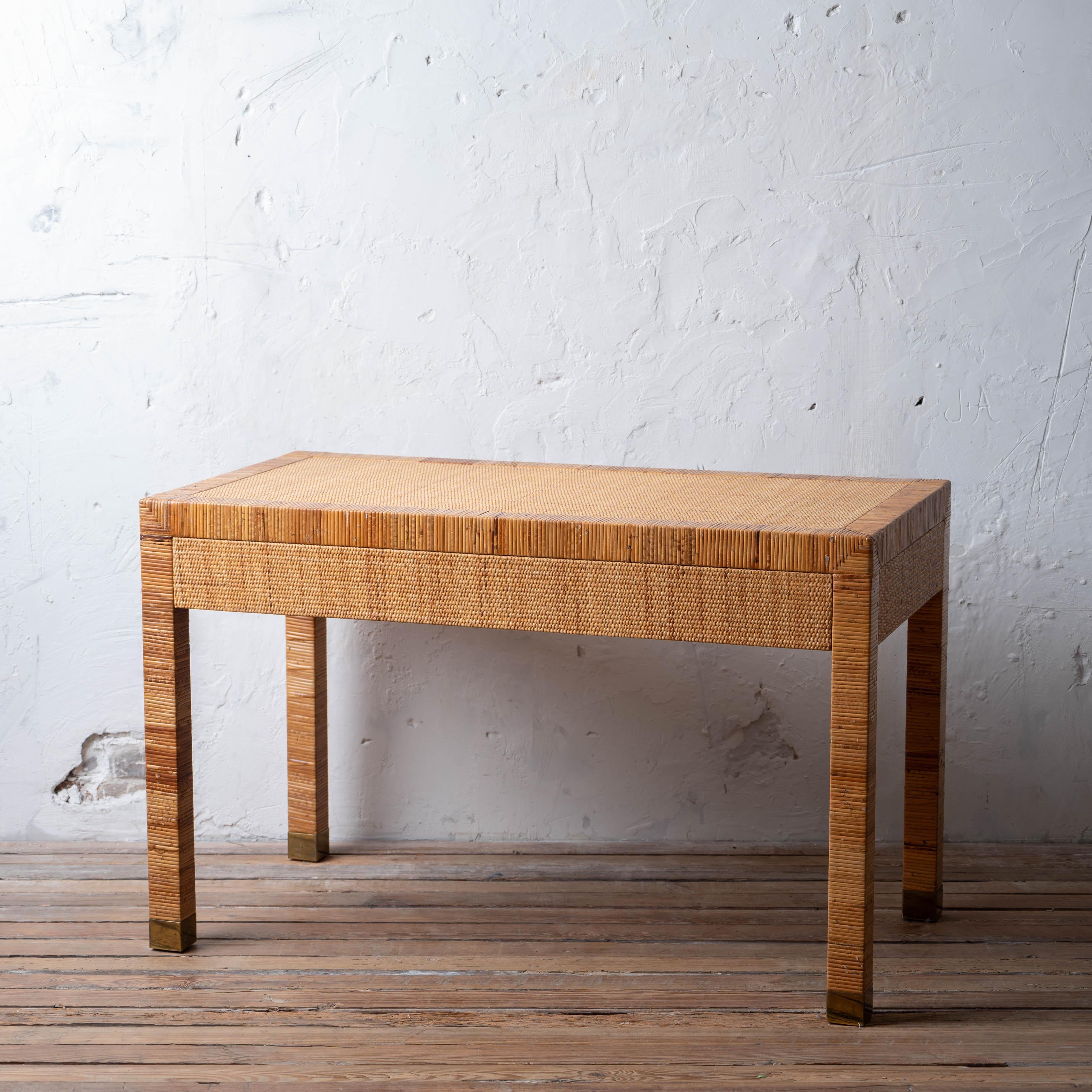 Bielecky Brothers Cane Writing Table For Sale 1