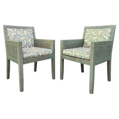 Bielecky Brothers Exquisite Set of Eight Rattan Dining Chairs by Billy Baldwin