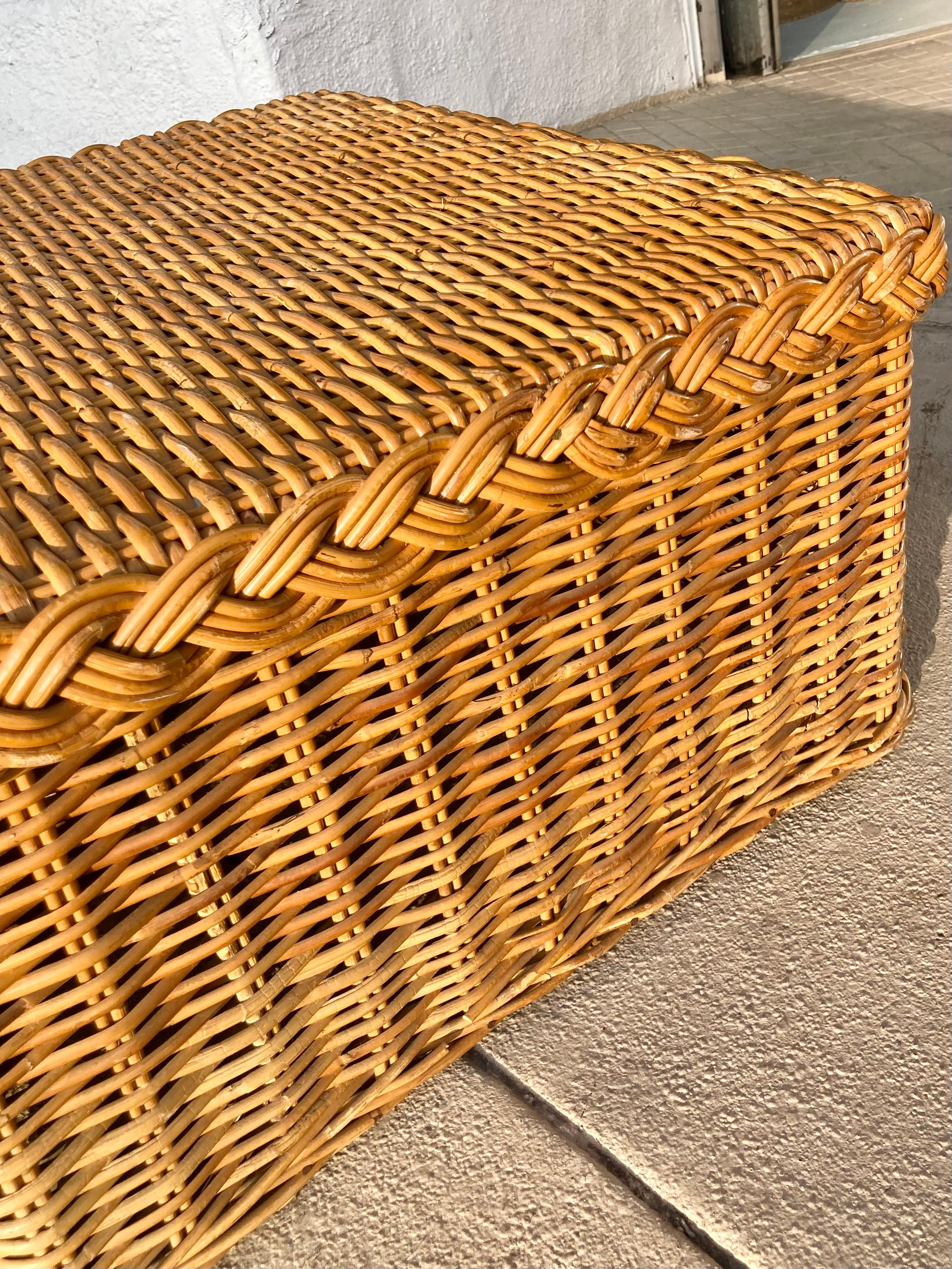 Bielecky Brothers Natural Rattan Ottoman 4