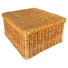 Bielecky Brothers Natural Rattan Ottoman