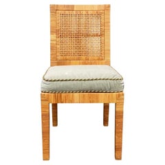 Bielecky Brothers Ny Single Rattan Chair with Secured Seat Cushion
