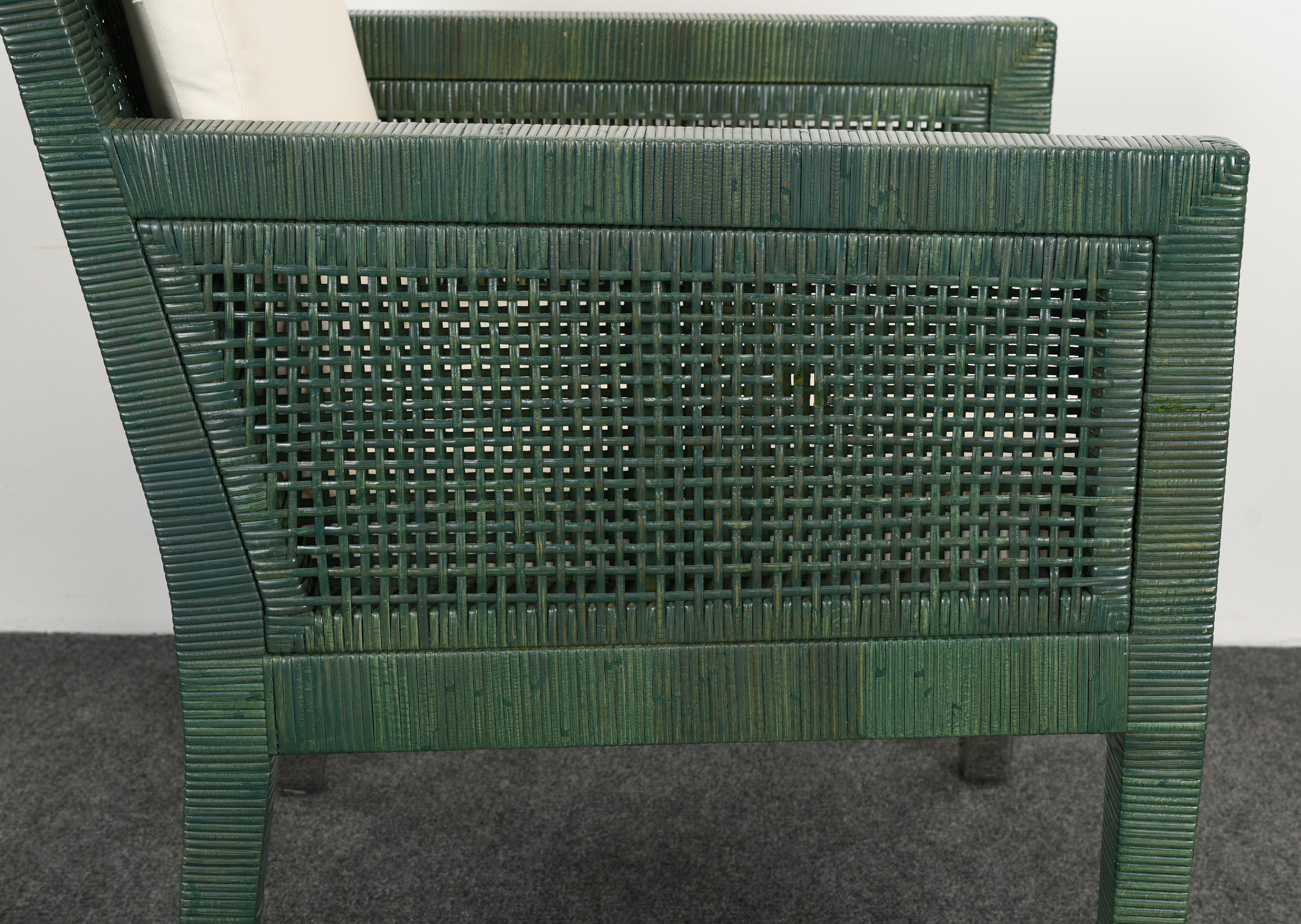 Bielecky Brothers Rattan and Stainless Steel Armchair, 1980s 1