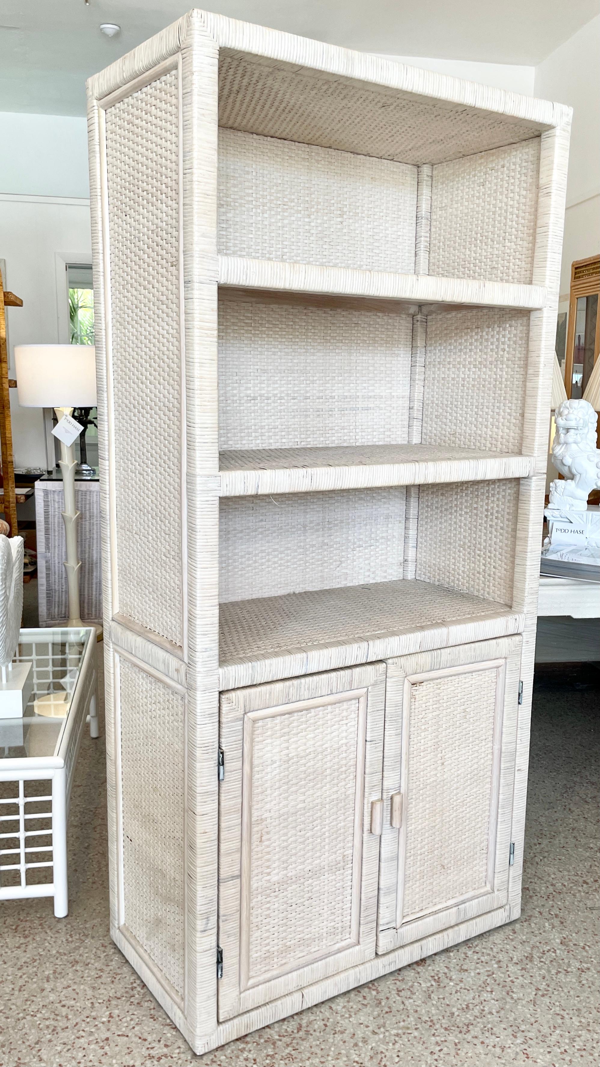 Mid-20th Century Bielecky Brothers White Washed Etagere