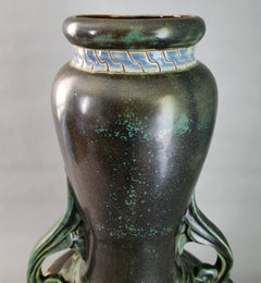 Bien Hoa Ceramic Vase Vietnam Asian 20th Century Large 22 in