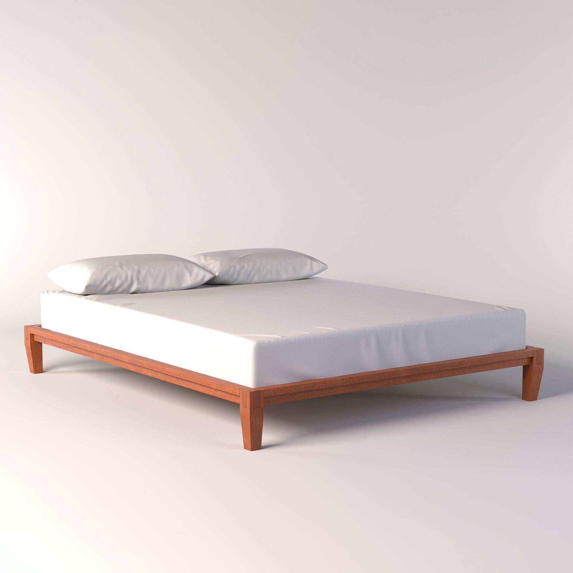The Ibirapuera bed, in its 2.0 version, represents an evolution from the original design, highlighting basic forms and a conception inspired by the tradition of oriental joinery. This tradition is renowned for using simple joints that, without the