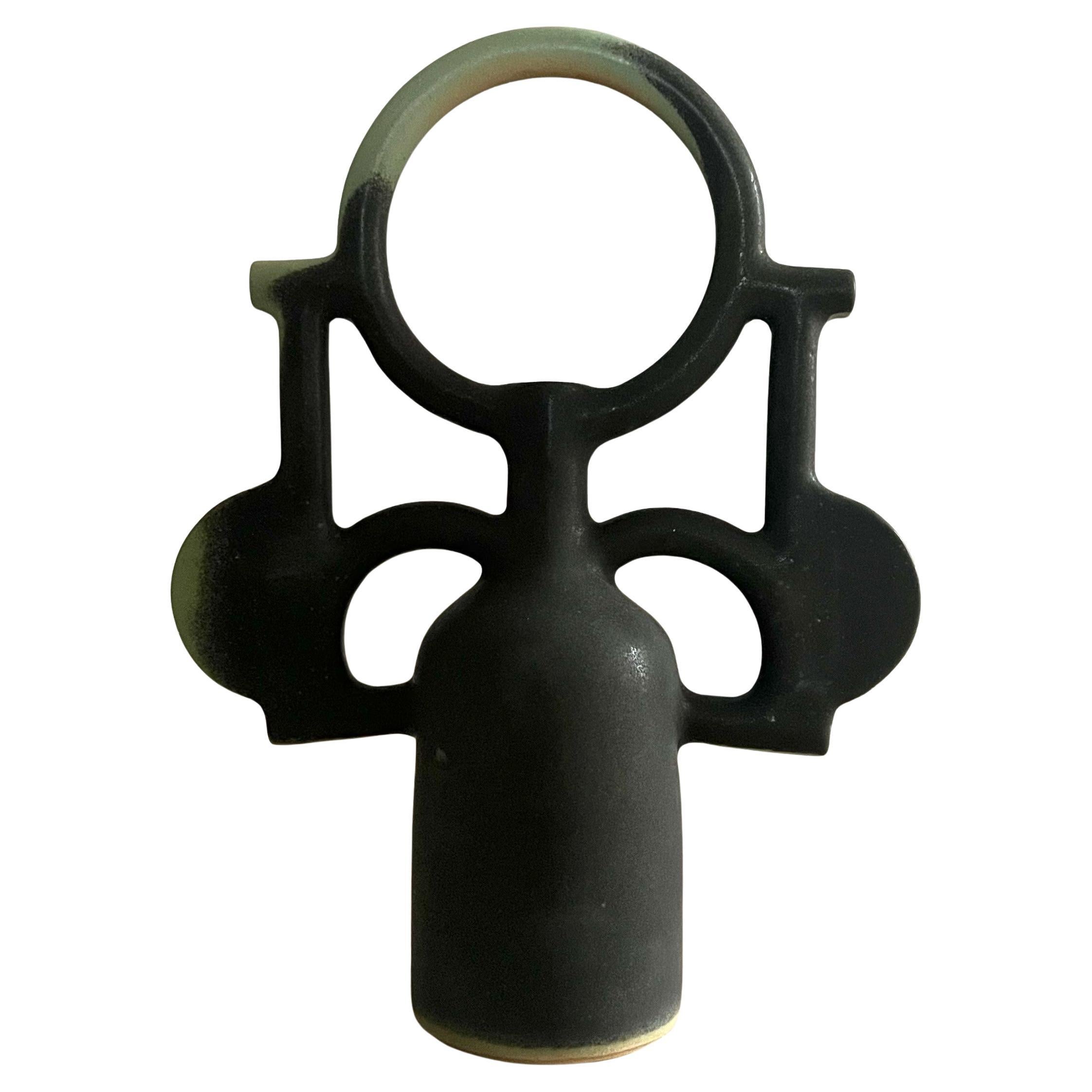 Bienvenida I: Sculpture by Aniana Heras, Hand-Painted Ceramic