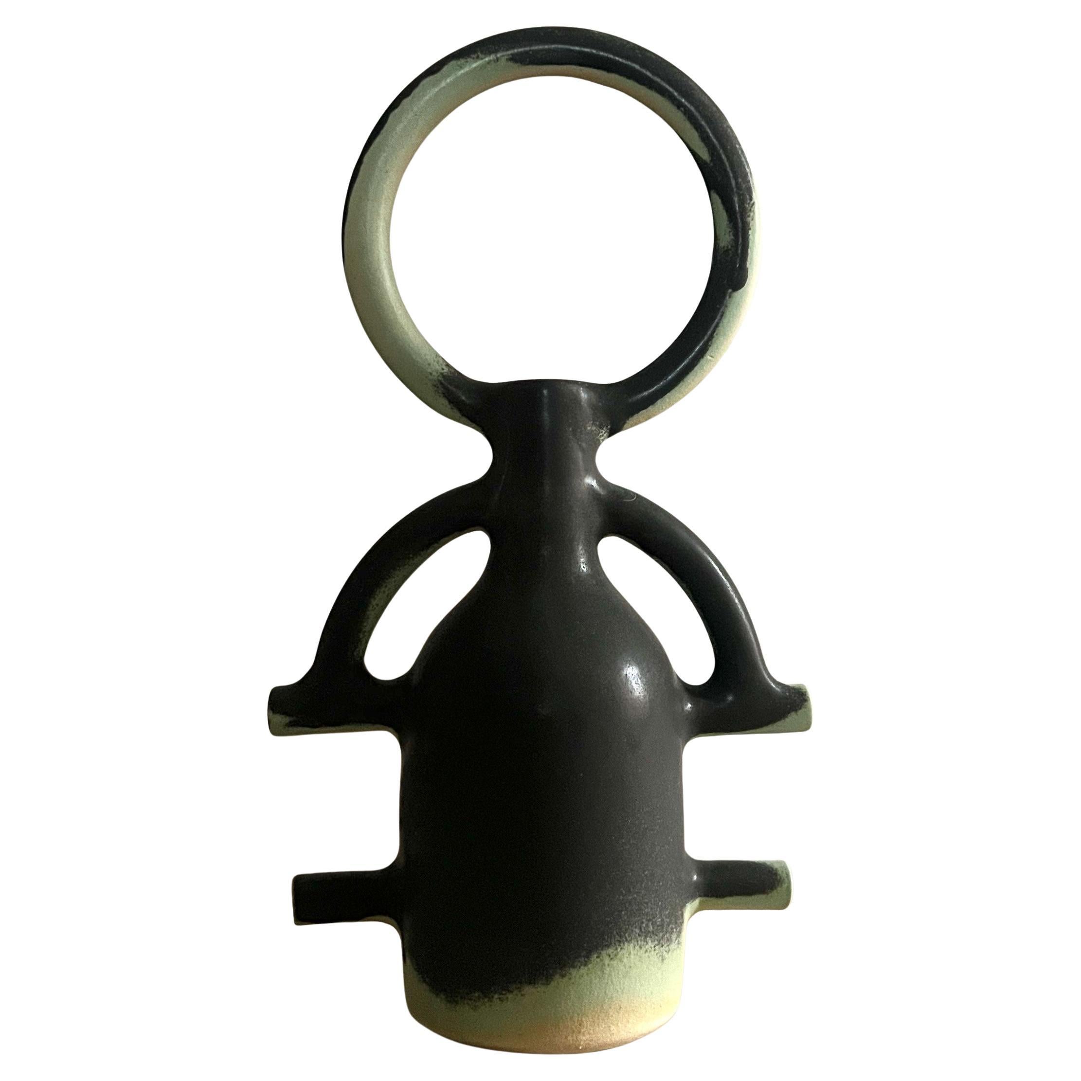 Bienvenida II. Sculpture by Aniana Heras, Hand-Painted Ceramic