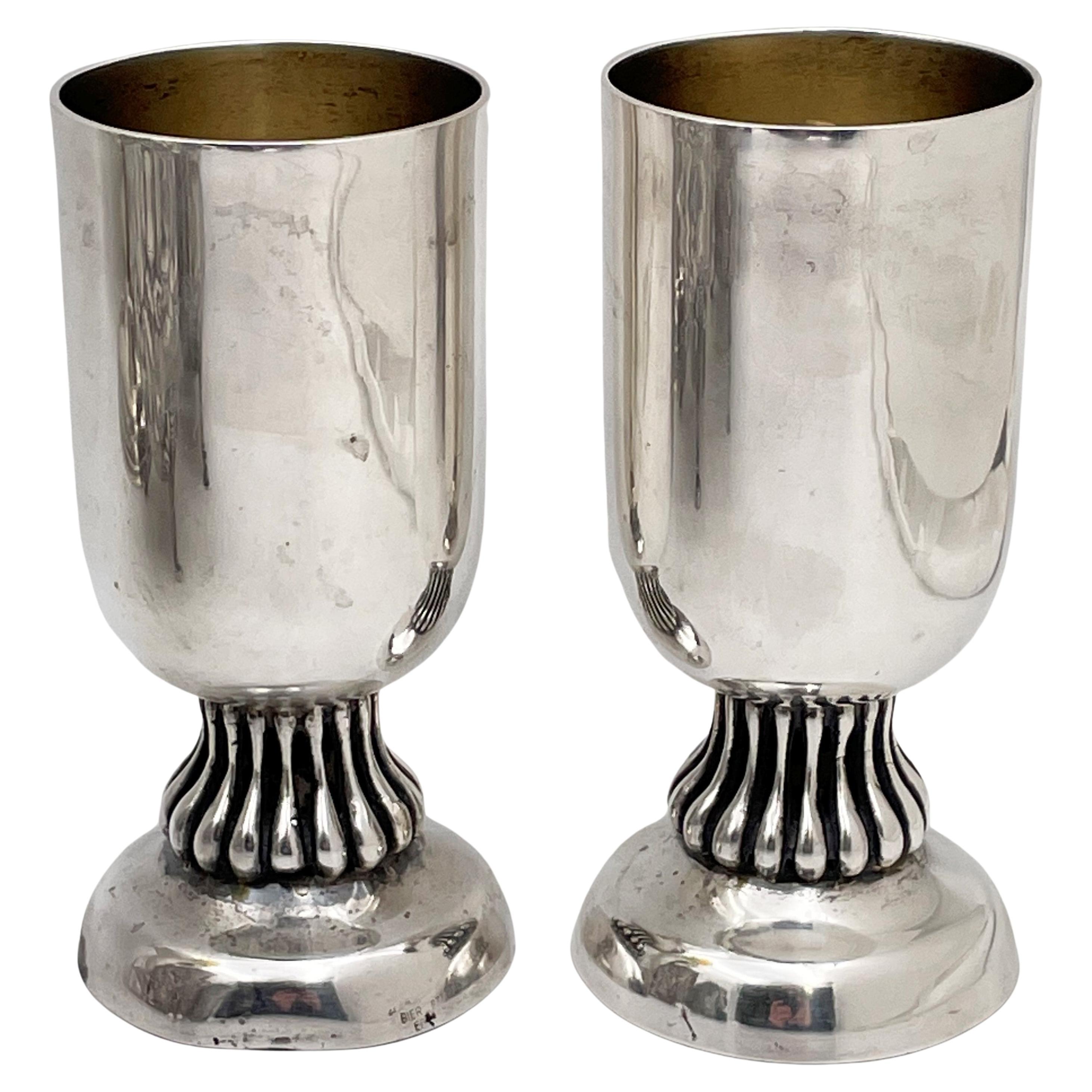 BenZion Israel Sterling Silver Kiddush Cup at 1stDibs