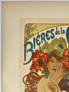 BIÉRES DE LA MUSE Maitres De l'Affiche Original Vintage Poster MUCHA Plate 182