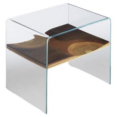 In stock Bifronte Glass/Ripples Wooden Shelf - Casamania By STH