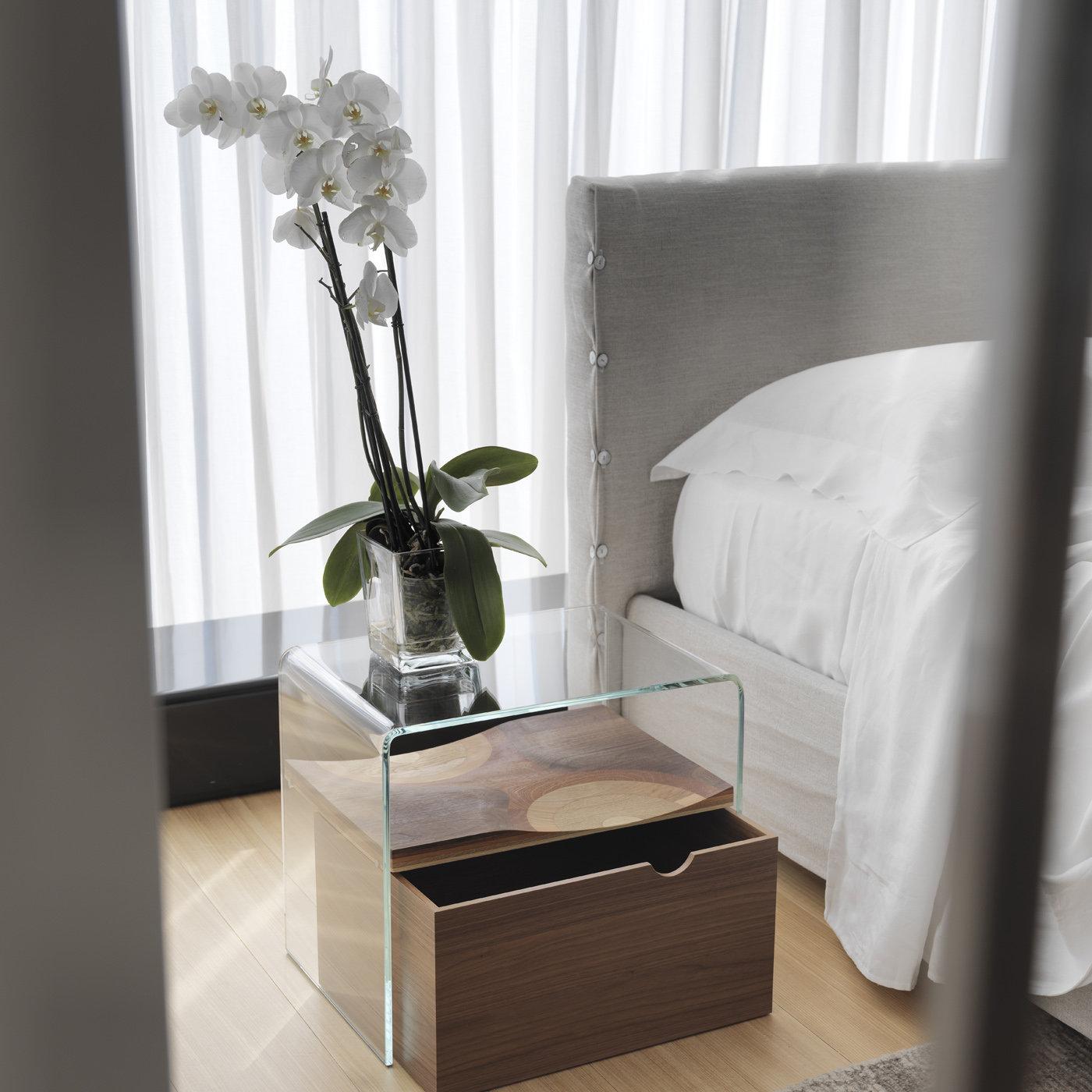 Italian Bifronte Nightstand with Drawer by Toyo Ito For Sale