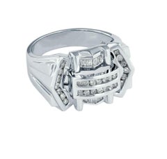Big 1.00ct. Diamond Ring in White Gold