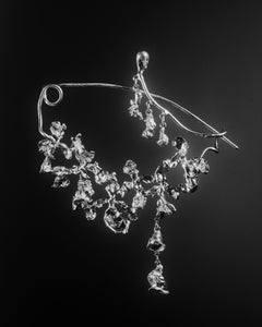 Big Abstract Orchid Brooch by Claudia Lepik