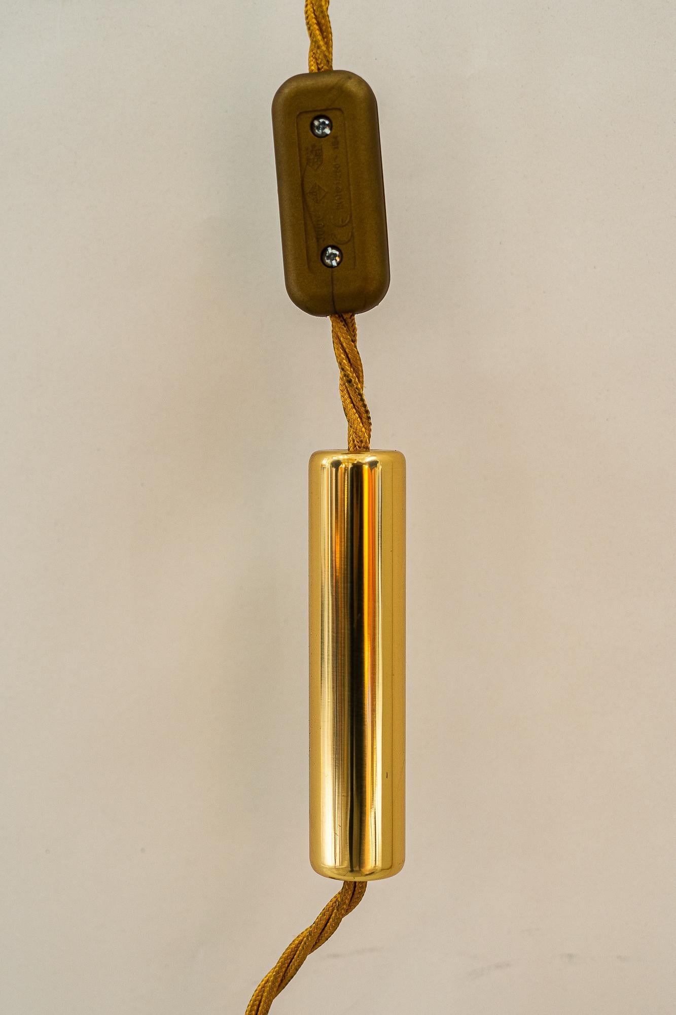 Big Adjustable J.T.Kalmar Wall Lamp with Original Shade, Around 1950s For Sale 3