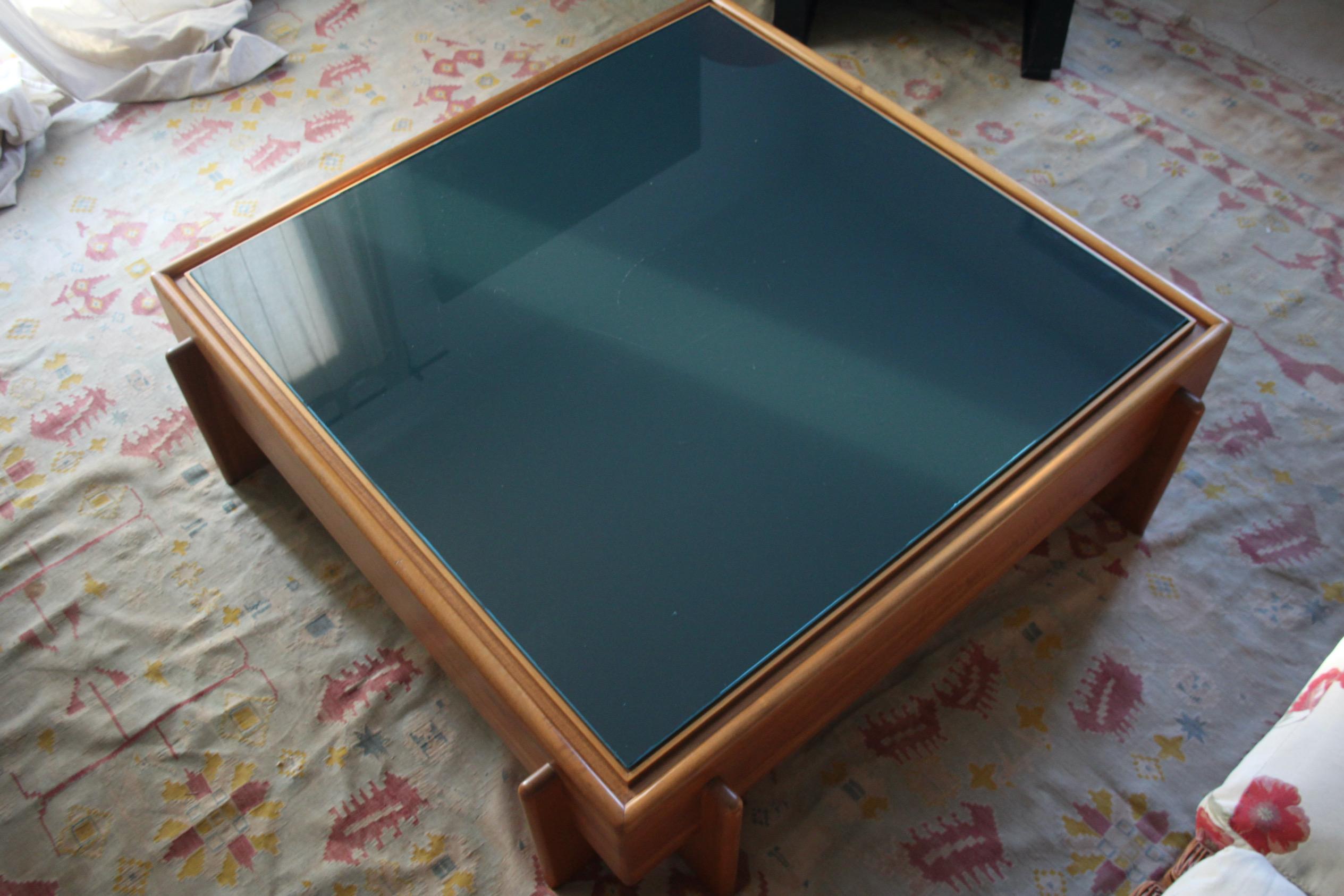 Big Afra and Tobia Scarpa style coffee Table For Sale 8