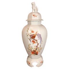 Big AK Kaiser Olivia porcelain 100 cm Boden Vase Dragon  Figur um 1960