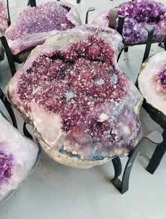 BIG AMETHYST TABLE 64kg Natural Crystal Slab (Cathedral/ Geode/ Cluster)