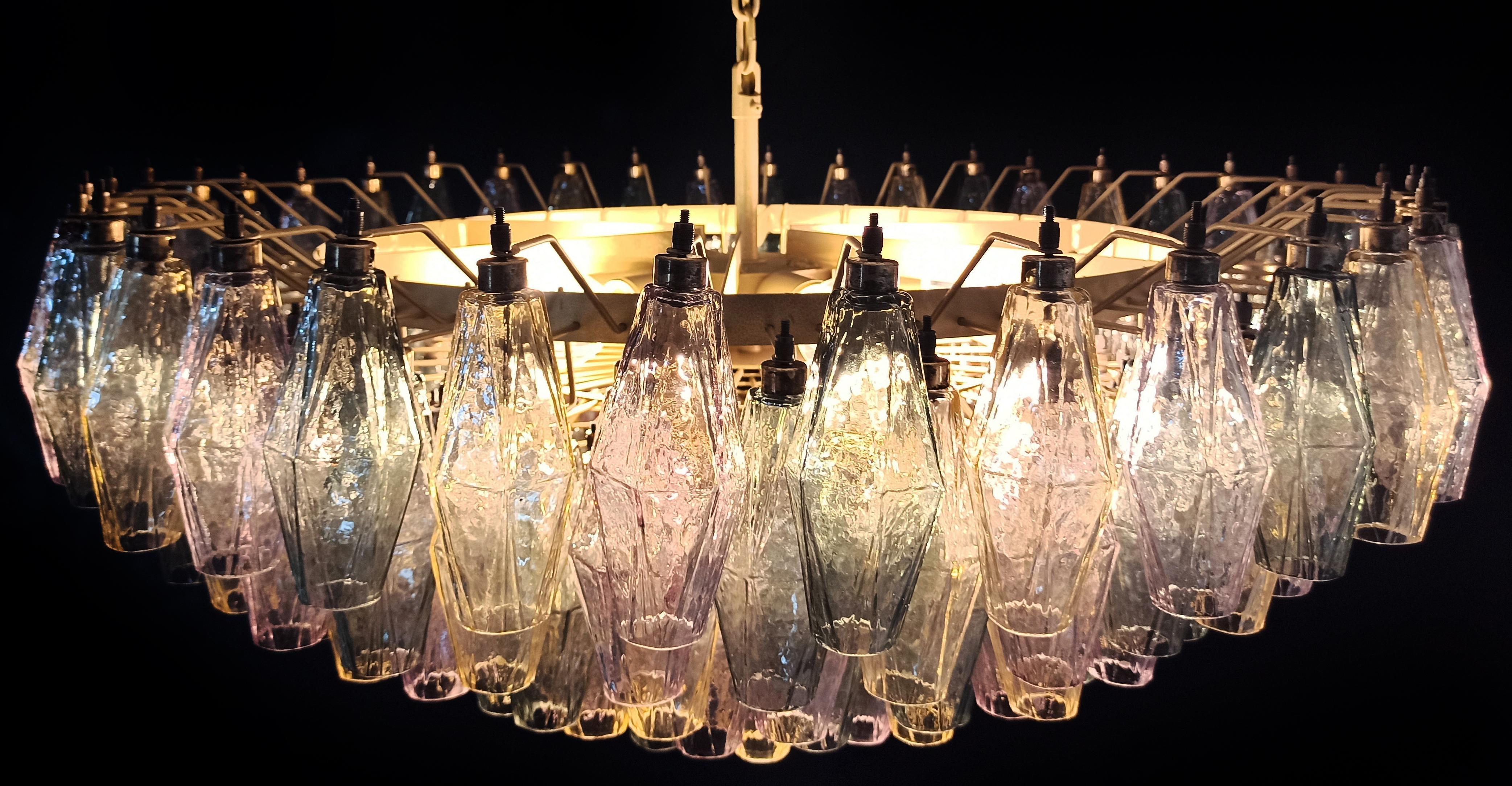 Große und erstaunliche Murano-Glas-Kronleuchter - 185 mehrfarbige Gläser im Angebot 4