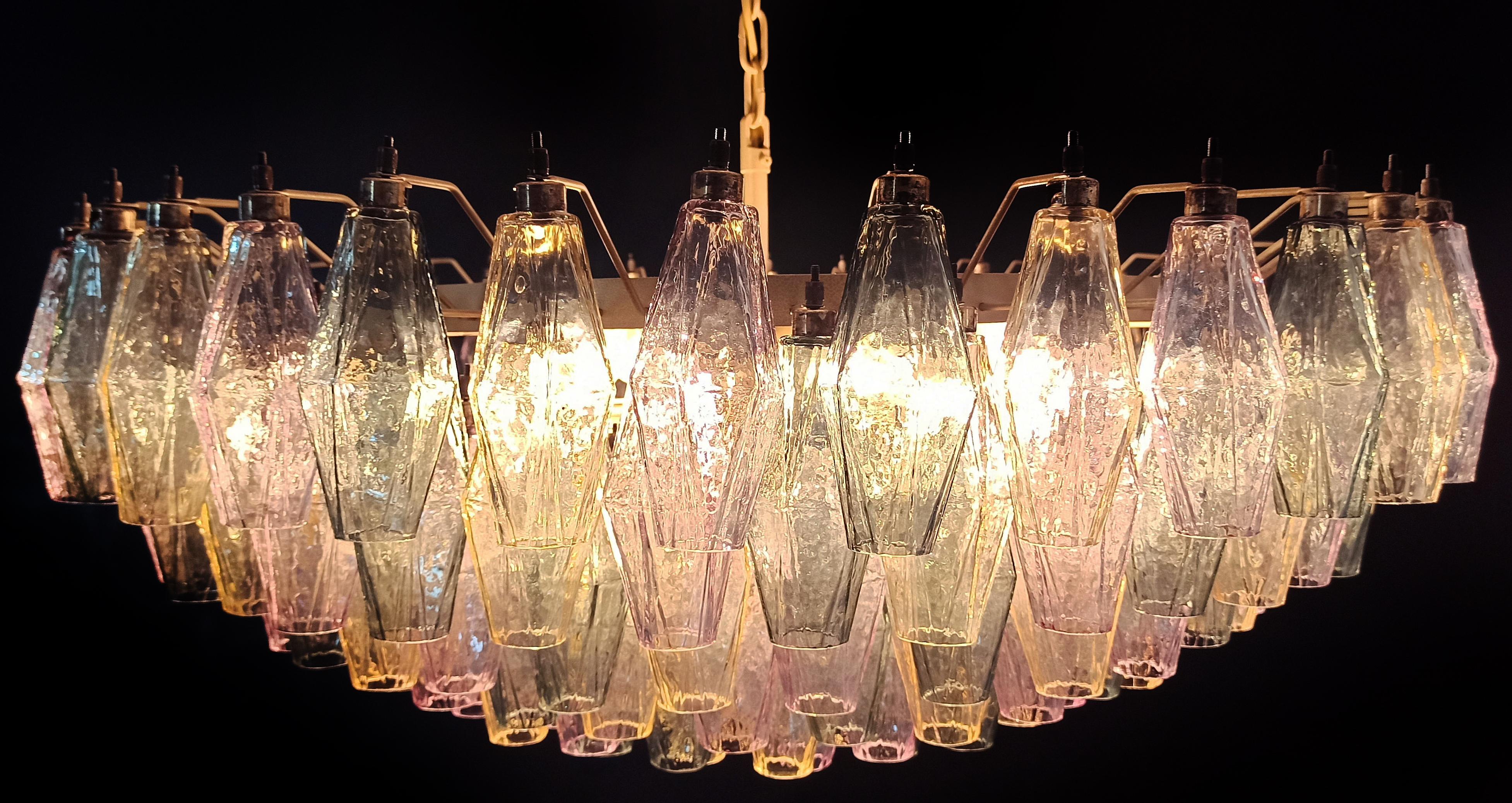 Grandes y asombrosas lámparas de cristal de Murano - 185 vidrios multicolores en venta 7