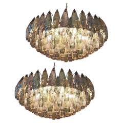 Big and Amazing Murano glass Chandeliers - 185 multicolored glasses