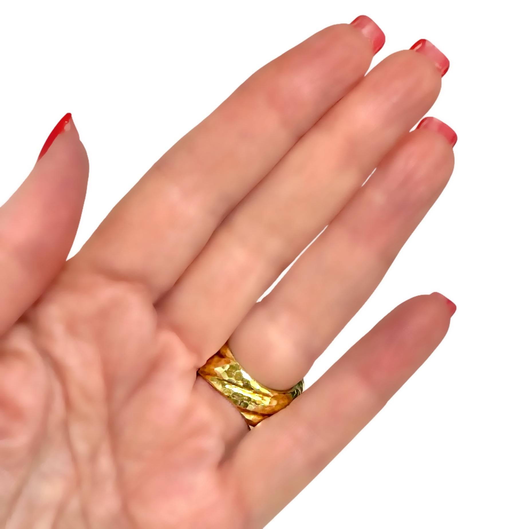 Big and Bold 18K Yellow Gold David Webb Bombe Dome Ring For Sale 9