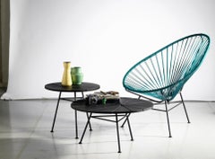 Tavolo in frassino nero Big And Low Bam Bam di OK Design
