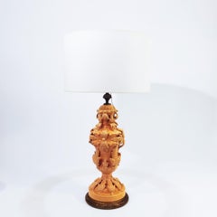 Gran y singular lámpara de sobremesa de cerámica de Bondia, España, años 60