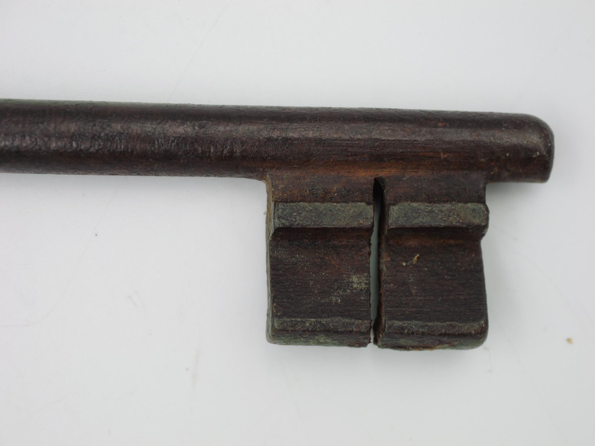 Wrought Iron Big Antique 17th century key  For Sale