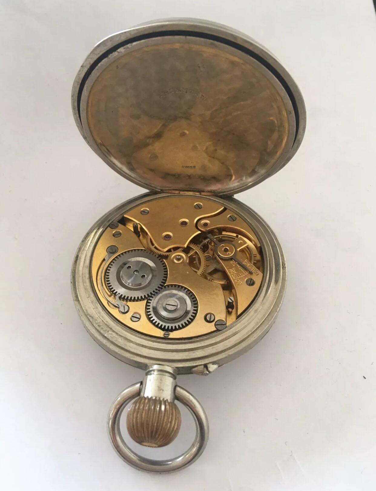 Big Antique “Goliath” Pocket Watch For Sale 3