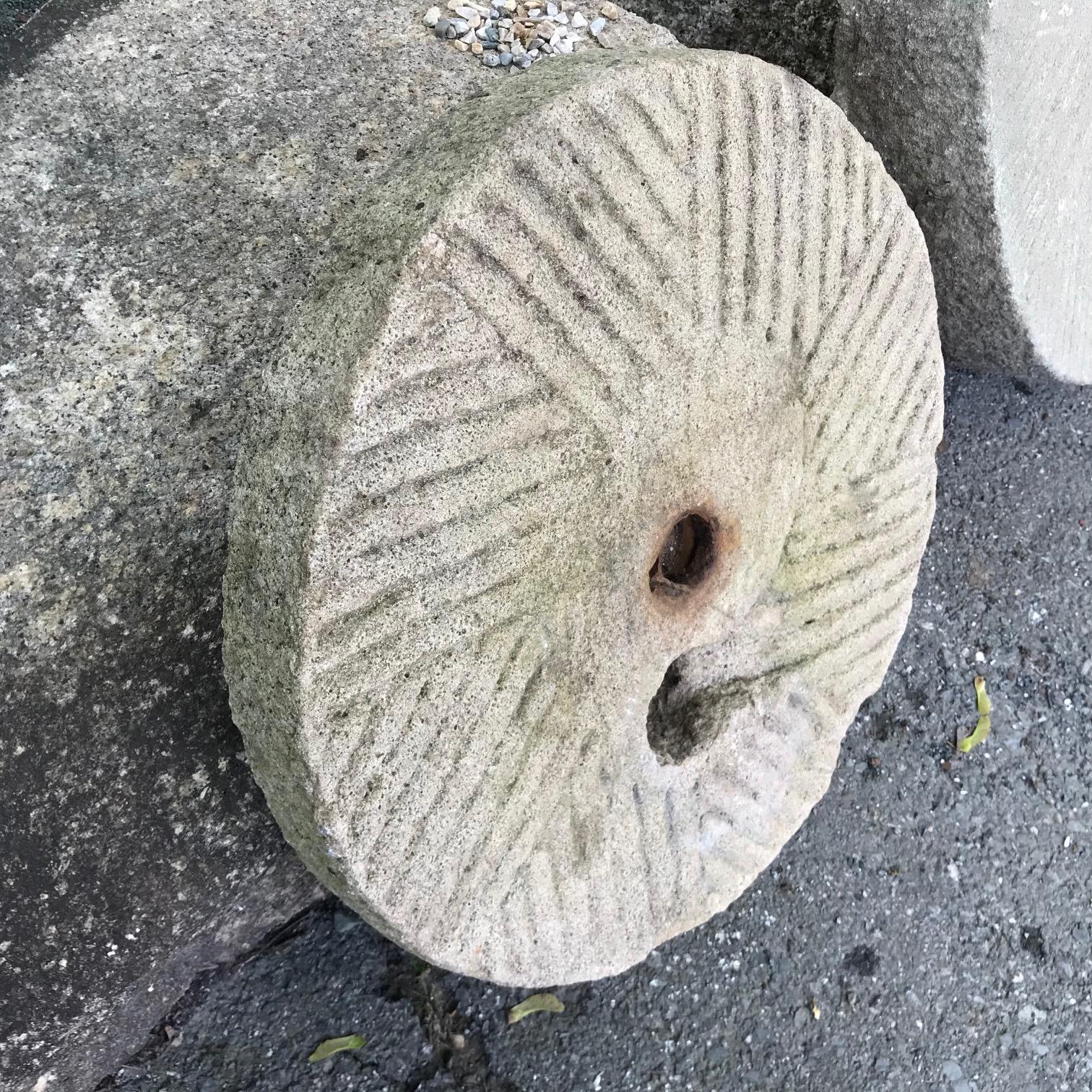 Chinese Antique Hand-Carved Garden Mill Stone, 19th Century