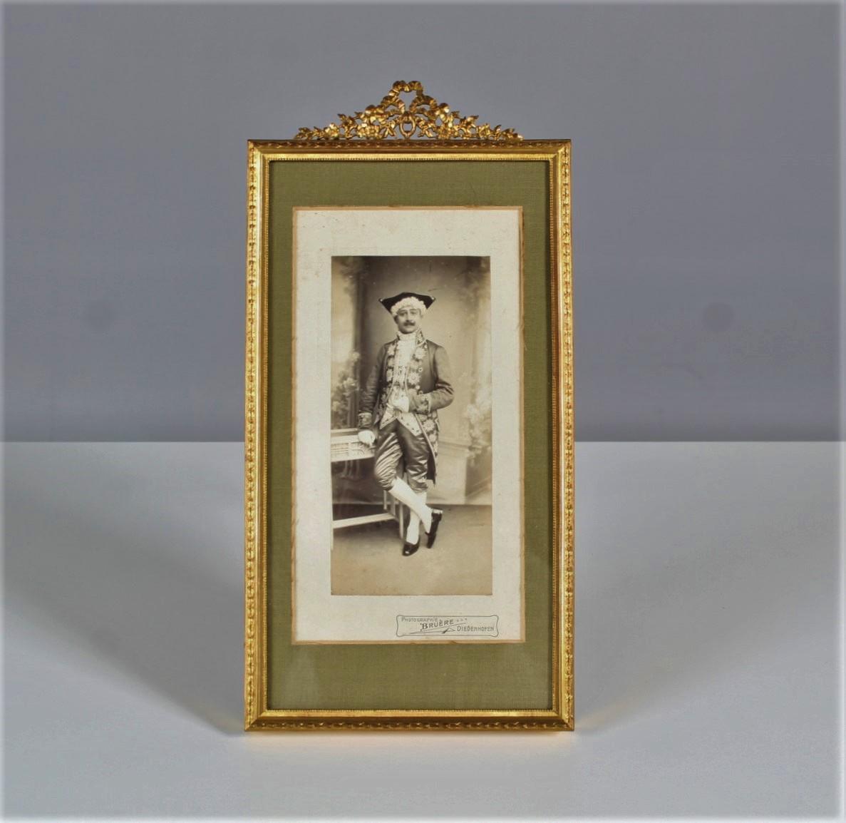 Large Antique Picture Frame, France, Brass, 1870-1880 In Good Condition In Greven, DE