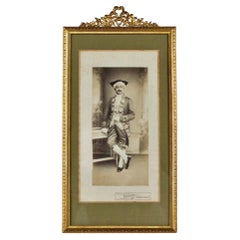 Large Antique Picture Frame, France, Brass, 1870-1880