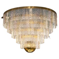 Used Big Arredoluce with Venini color glass chandelier '60s